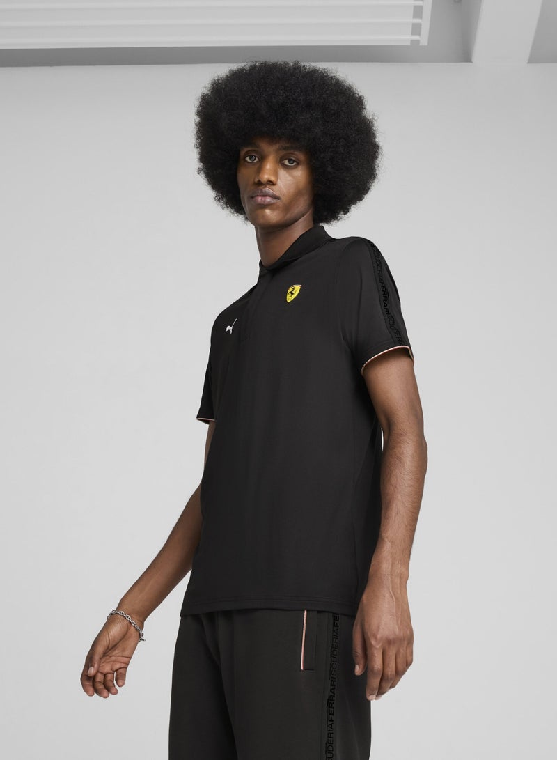 بوما تيشرت بولو Scuderia Ferrari Race من قماش Cloudspun للرجال - Image 1